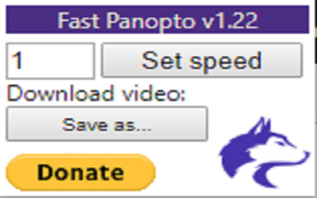 Fast Panopto  from Chrome web store to be run with OffiDocs Chromium online