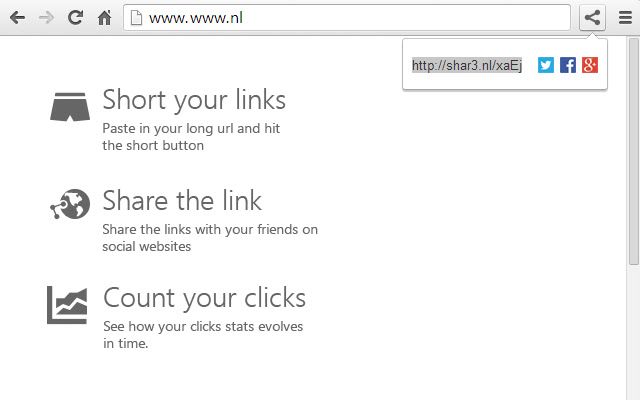 Fast URL Shortener  from Chrome web store to be run with OffiDocs Chromium online