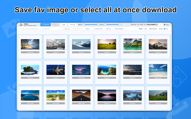 Fatkun Batch Download Image  from Chrome web store to be run with OffiDocs Chromium online