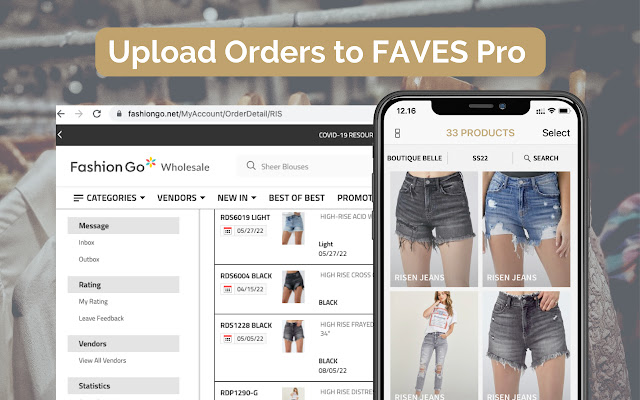 FAVES Pro Uploader  from Chrome web store to be run with OffiDocs Chromium online