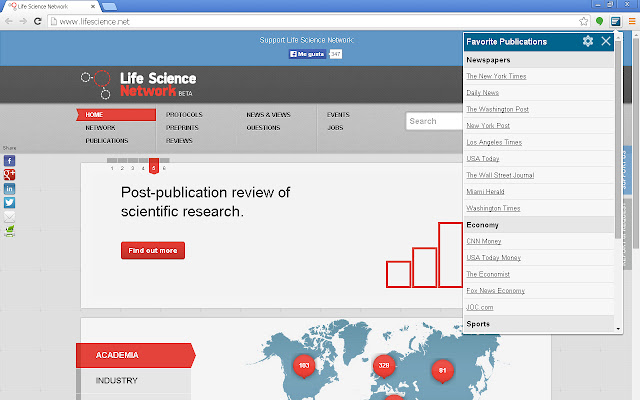 Favorite Publications  from Chrome web store to be run with OffiDocs Chromium online