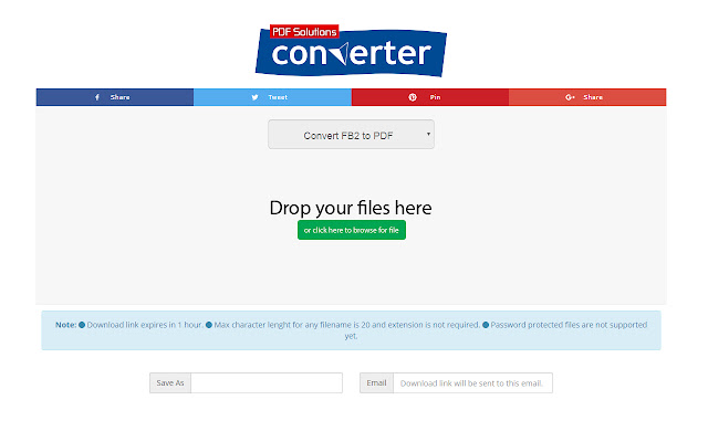 FB2 to PDF Converter  from Chrome web store to be run with OffiDocs Chromium online