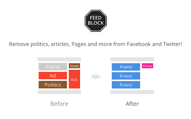 FeedBlock – Fix social media annoyances  from Chrome web store to be run with OffiDocs Chromium online