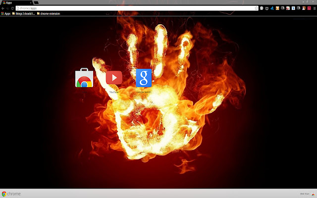 Fiery Hand  from Chrome web store to be run with OffiDocs Chromium online