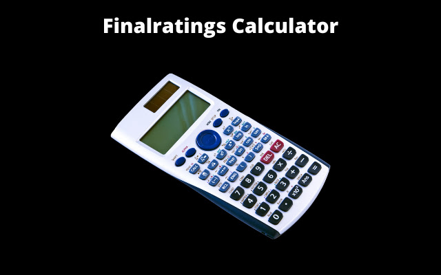 finalratings Calculator  from Chrome web store to be run with OffiDocs Chromium online