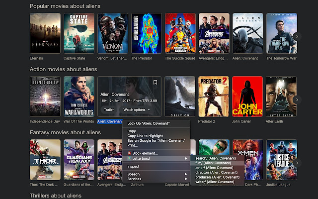 Find in Letterboxd  from Chrome web store to be run with OffiDocs Chromium online