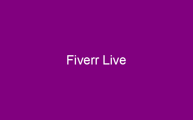 Fiverr Live  from Chrome web store to be run with OffiDocs Chromium online