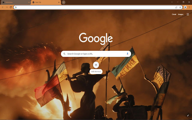 Flag and Fire Maidan (Kyiv, Ukraine)  from Chrome web store to be run with OffiDocs Chromium online