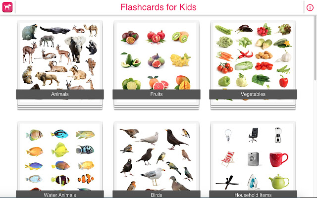 Flashcards for Kids  from Chrome web store to be run with OffiDocs Chromium online