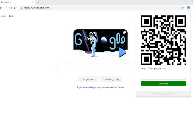 Flash QR Code  from Chrome web store to be run with OffiDocs Chromium online