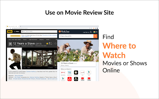 FlickZee Find What to Watch Now  from Chrome web store to be run with OffiDocs Chromium online