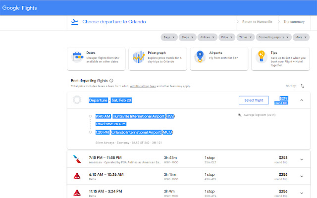 Flight Scan Google Flights Tool  from Chrome web store to be run with OffiDocs Chromium online