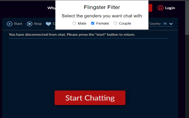 Flingster Filter  from Chrome web store to be run with OffiDocs Chromium online