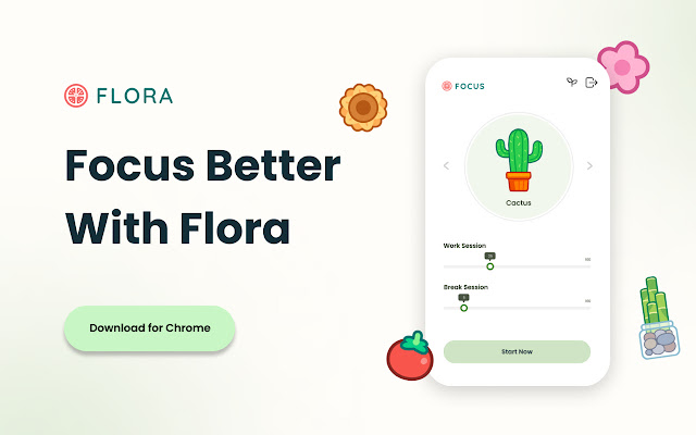 Flora  from Chrome web store to be run with OffiDocs Chromium online