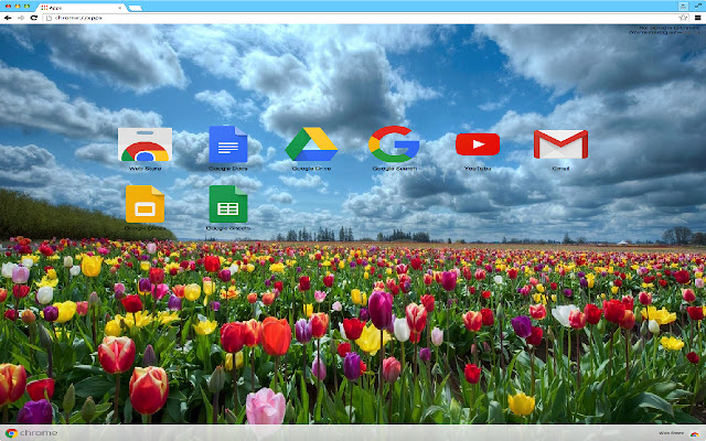 Flowers Theme  from Chrome web store to be run with OffiDocs Chromium online