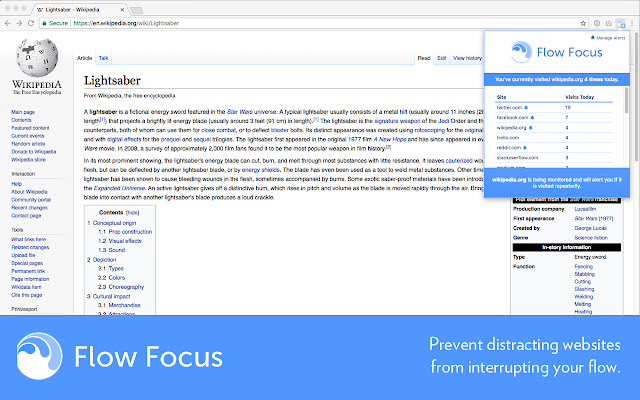 Flow Focus  from Chrome web store to be run with OffiDocs Chromium online