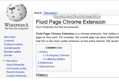 Fluid Page  from Chrome web store to be run with OffiDocs Chromium online