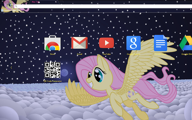 Fluttershys nighttime flight  from Chrome web store to be run with OffiDocs Chromium online