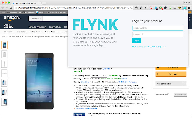 Flynk  from Chrome web store to be run with OffiDocs Chromium online