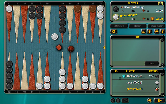 FlyOrDie Backgammon  from Chrome web store to be run with OffiDocs Chromium online