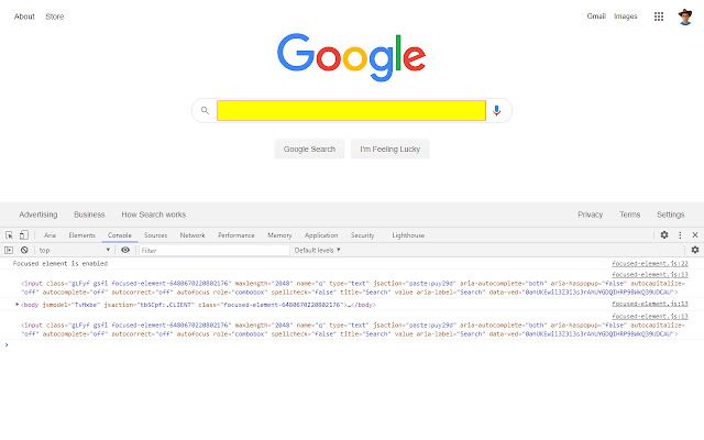 Focused Element  from Chrome web store to be run with OffiDocs Chromium online