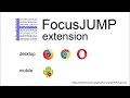 FocusJUMP  from Chrome web store to be run with OffiDocs Chromium online