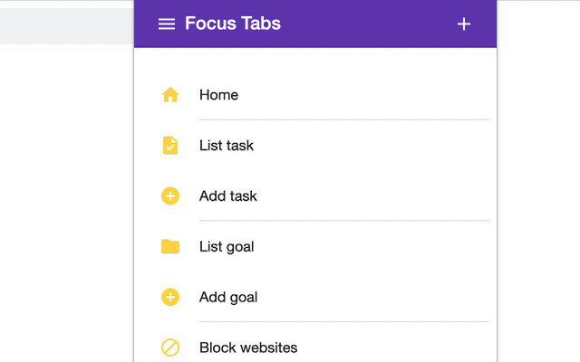 Focus Tabs  from Chrome web store to be run with OffiDocs Chromium online