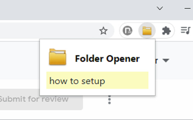 Folder Opener  from Chrome web store to be run with OffiDocs Chromium online