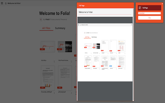 Folia clipper  from Chrome web store to be run with OffiDocs Chromium online