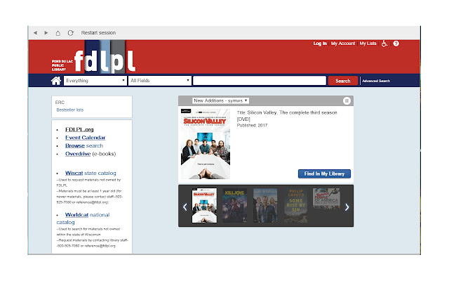 Fond du Lac Public Library  from Chrome web store to be run with OffiDocs Chromium online