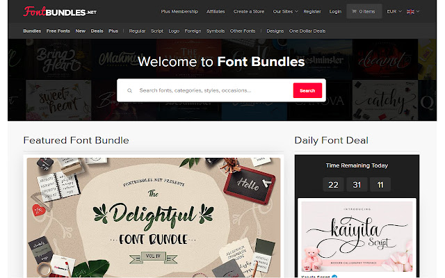 FontBundles.net Search  from Chrome web store to be run with OffiDocs Chromium online