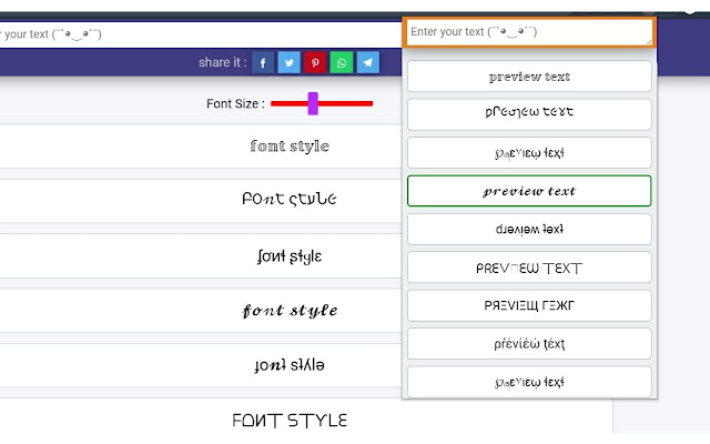 font style online  from Chrome web store to be run with OffiDocs Chromium online