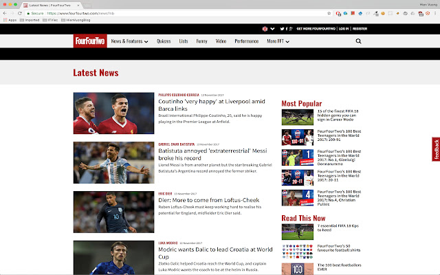 Football News Reader  from Chrome web store to be run with OffiDocs Chromium online