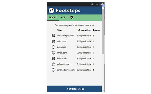 Footsteps  from Chrome web store to be run with OffiDocs Chromium online