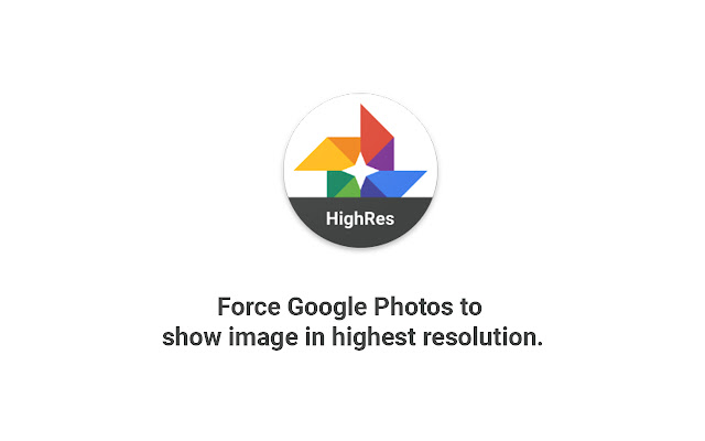 Force HighRes for Google Photos™  from Chrome web store to be run with OffiDocs Chromium online