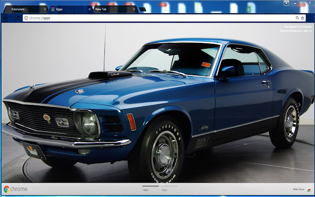 Ford Mustang classic SuperCar  from Chrome web store to be run with OffiDocs Chromium online