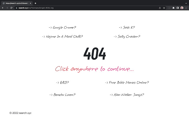 Forget 404s  from Chrome web store to be run with OffiDocs Chromium online