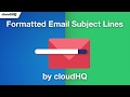 Formatted email subject lines by cloudHQ  from Chrome web store to be run with OffiDocs Chromium online