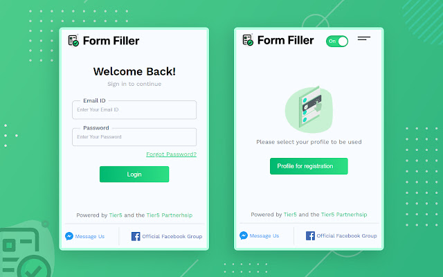 Form Filler  from Chrome web store to be run with OffiDocs Chromium online