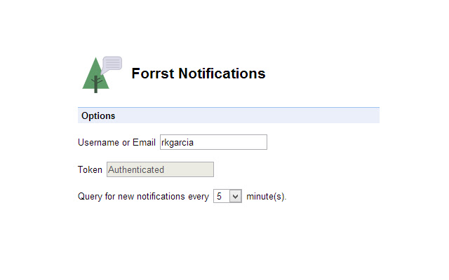 Forrst Alerts  from Chrome web store to be run with OffiDocs Chromium online