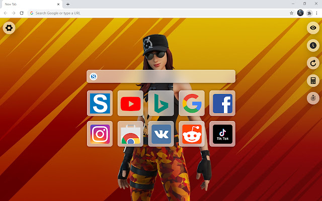 Fortnite Skins HD Wallpaper New Tab  from Chrome web store to be run with OffiDocs Chromium online