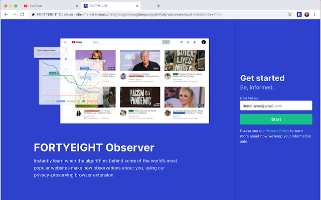 FORTYEIGHT Observer (Beta)  from Chrome web store to be run with OffiDocs Chromium online