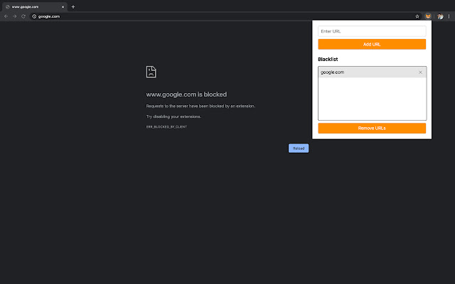 Foxhole: Block Websites  from Chrome web store to be run with OffiDocs Chromium online