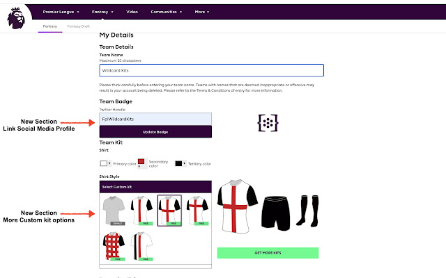 FPL Wildcard Kits  from Chrome web store to be run with OffiDocs Chromium online