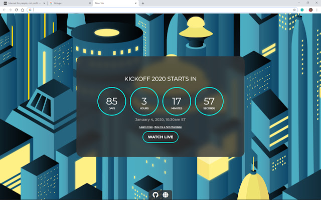 FRC Kickoff Countdown  from Chrome web store to be run with OffiDocs Chromium online