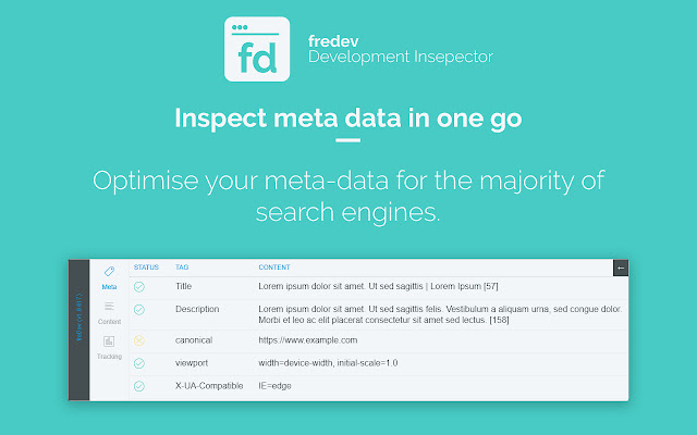 fredev Development Inspector  from Chrome web store to be run with OffiDocs Chromium online