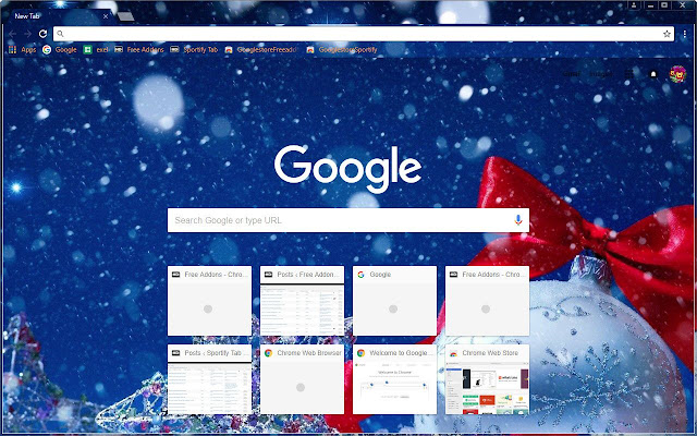 FreeAddon.com Snow  Winter Theme  from Chrome web store to be run with OffiDocs Chromium online