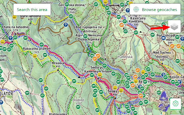 Freemap.sk for Geocaching  from Chrome web store to be run with OffiDocs Chromium online