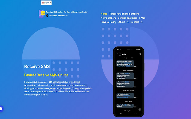 free sms receive  from Chrome web store to be run with OffiDocs Chromium online