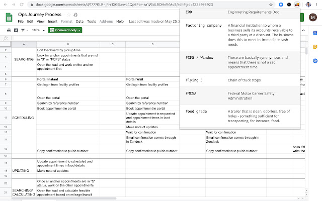 Freight Dictionary  from Chrome web store to be run with OffiDocs Chromium online